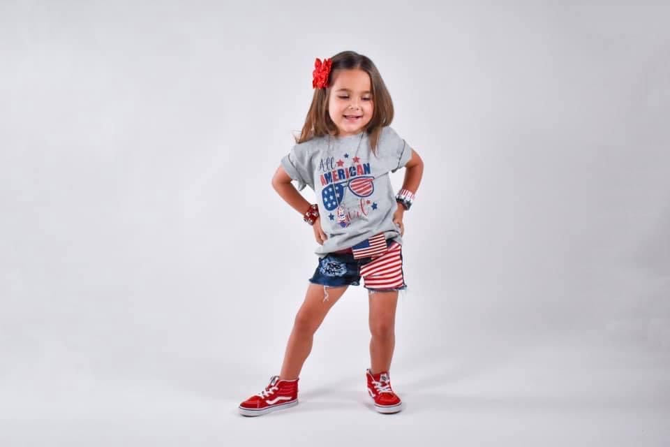 Patriotic Girls Flag Style