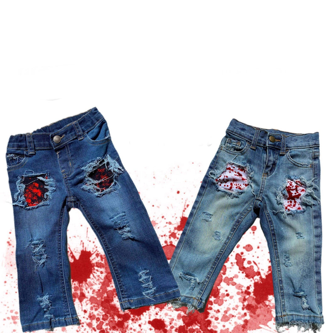 BLOOD SPLATTER DENIM